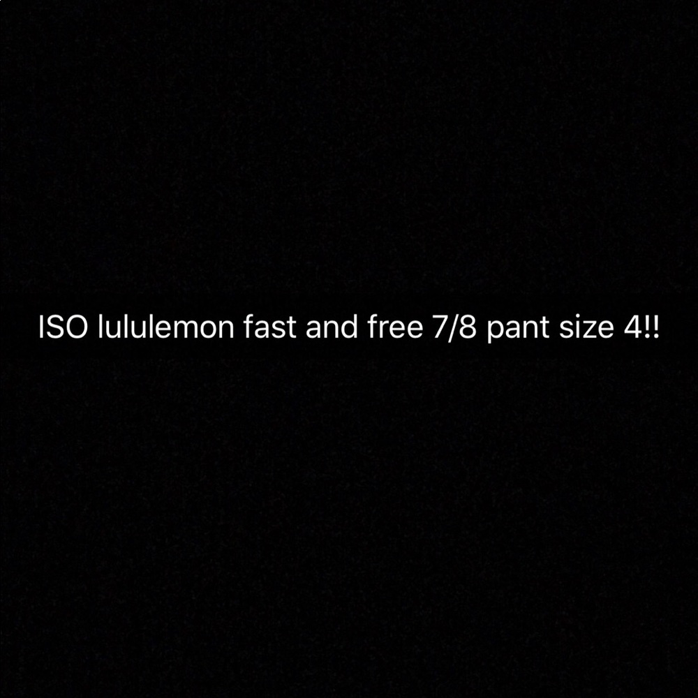 Lululemon fast and free tight